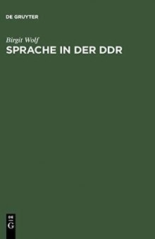 Sprache in der DDR (German Edition)