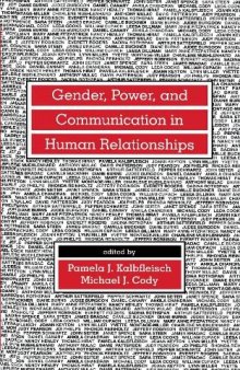 Gender, Power, and Communication in Human Relationships