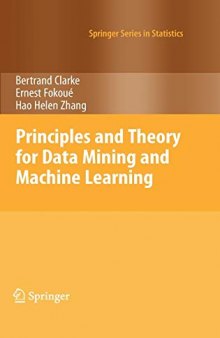 Solutions Manual to Principles and Theory for Data Mining and Machine Learning (Springer Series in Statistics)