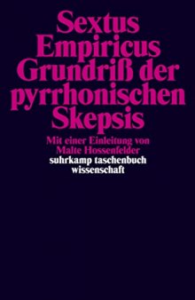 Grundriss der pyrrhonischen Skepsis.