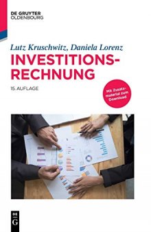 Investitionsrechnung (German Edition) (De Gruyter Studium)