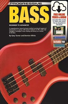 54044 - Progressive Bass - Book/Online Video & Audio