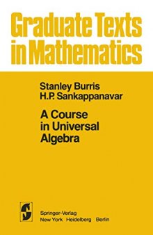 A Course in Universal Algebra