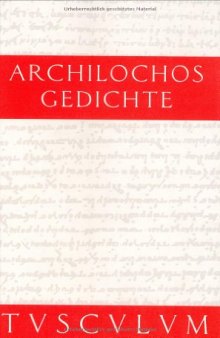 Archilochos: Gedichte
