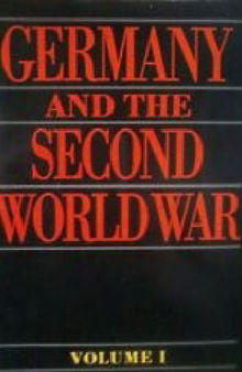 Germany and the Second World War: Volume I: The Build-up of German Aggression
