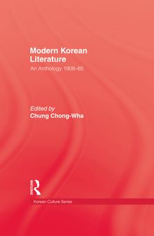 Modern Korean Literature: An Anthology 1908-65