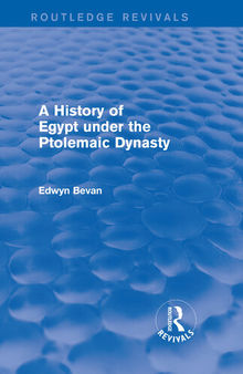 A History of Egypt under the Ptolemaic Dynasty