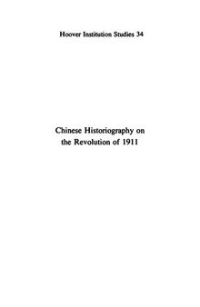 Chinese historiography on the Revolution of 1911: a critical survey and a selected bibliography