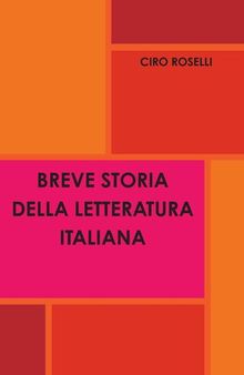 Breve storia della letteratura Italiana