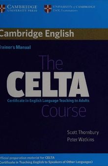 The CELTA course: Trainer's Manual