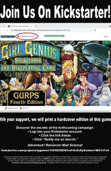 GURPS 4th edition. Girl Genius Sourcebook and Roleplaying Game