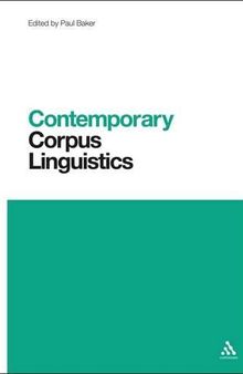Contemporary Corpus Linguistics (Contemporary Studies in Linguistics)