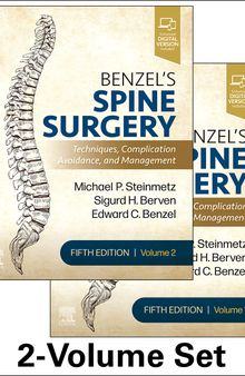 Benzel's Spine Surgery, 2-Volume Set: Techniques, Complication Avoidance and Management