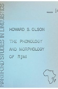The phonology and morphology of Ri̧mi