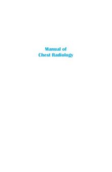 Manual of Chest Radiology