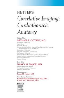 Netter's Correlative Imaging: Cardiothoracic Anatomy: with Online Access at www.NetterReference.com, 1e (Netter Clinical Science)