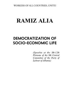 Democratization of Socio-Economic Life