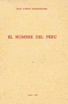 El nombre del Perú