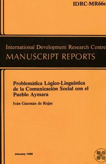 Problemática lógico-lingüística de la comunicación social con el pueblo aimara (Aymara)