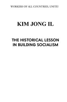 The Historical Lesson in Building Socialism