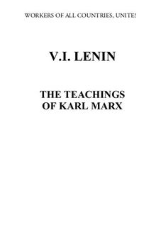 The Teachings of Karl Marx
