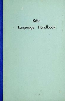 Kâte Language Handbook