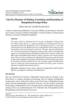 Five Decades of Bangladesh Foreign Policy