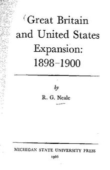Great Britain and United States Expansion, 1898–1900