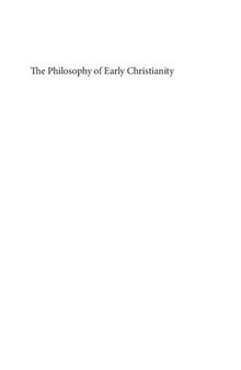 Th e Philosophy of Early Christianity