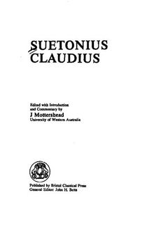 Suetonius: Claudius