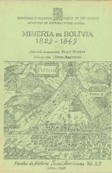 Minería de Bolivia 1829-1849