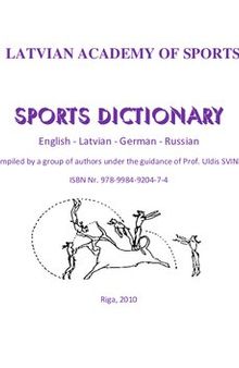 Sports Dictionary - EN, LT, DE, RU