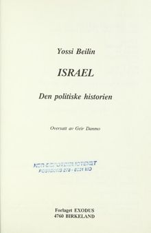 Israel : den politiske historien