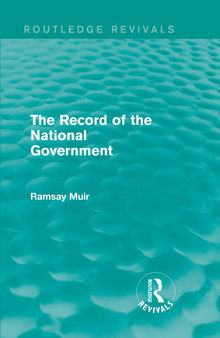 The Record of the National Government