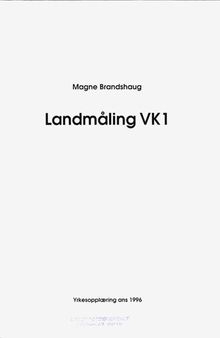 Landmåling VK 1