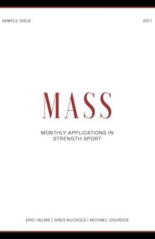 MASS - Volume 1 - Sample Issue - Monthly Applications in Strength Sport
