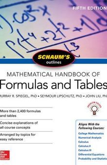 Schaum's Outline of Mathematical Handbook of Formulas and Tables