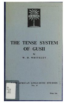 The tense system of Gusii