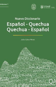 Nuevo diccionario español-quechua, quechua-español