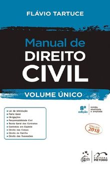 Manual de Direito Civil – Volume Único, 8ª edição