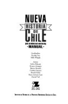 Nueva historia de Chile : desde los orígenes hasta nuestros días : manual