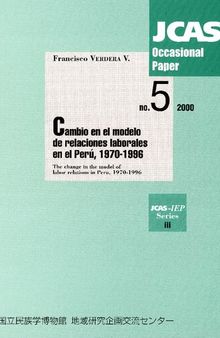 Cambio en el modelo de relaciones laborales en el Perú, 1970-1996