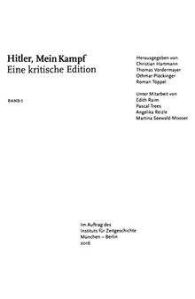 Mein Kampf : Eine kritische Edition