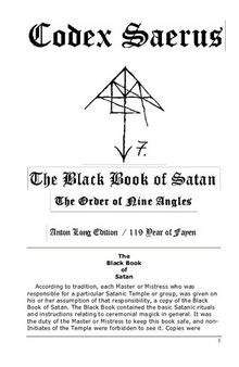 Codex Saerus (The Black Book of Satan)