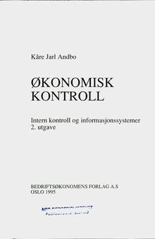 Økonomisk kontroll : intern kontroll og informasjonssystemer