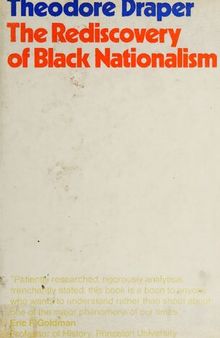 The rediscovery of black nationalism