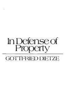 In defense of property