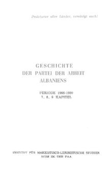 Geschichte der Partei der Arbeit Albaniens. Periode 1966-1980