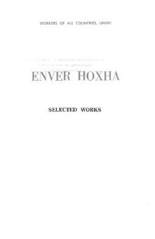 Enver Hoxha. Selected works