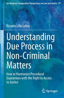 Understanding Due Process in Non-Criminal Matters: How to Harmonize Procedural Guarantees with the Right to Access to Justice